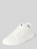 Calvin Klein Jeans Ledersneaker mit Label-Print Modell 'CHUNKY CUPSOLE CLEANLOW' Weiss