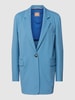 BOSS Blazer mit Label-Applikation Modell 'Jewetta' Bleu