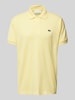 Lacoste Regular Fit Poloshirt mit Label-Patch Hellgelb