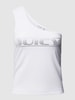 Juicy Couture Tanktop mit One-Shoulder-Träger Modell 'DIGI' Weiss