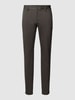 Only & Sons Tapered Fit Stoffhose mit Fischgratmuster Mittelbraun