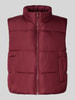 Pieces Regular fit bodywarmer met opstaande kraag, model 'BEE NEW' Donkerrood