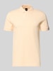 BOSS Orange Koszulka polo o kroju slim fit z mieszanki bawełny model 'PASSENGER' Morelowy