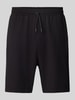 REVIEW Shorts mit elastischem Bund und Tunnelzug Black
