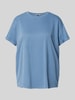 mbyM T-shirt met ronde hals, model 'Amana' Rookblauw