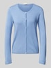 Liu Jo White Strickjacke mit Knopfleiste Hellblau