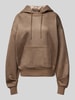 Guess Hoodie mit Strasssteinbesatz Taupe