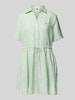 Tommy Hilfiger Ausgestelltes Hemdblusenkleid aus reinem Leinen Hellgruen