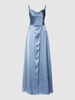 Laona Abendkleid mit Wasserfall-Ausschnitt Rauchblau