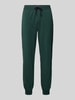 BOSS Loose fit sweatpants met tunnelkoord Groen