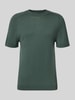 SELECTED HOMME Regular fit T-shirt van zuivere wol Donkergroen