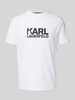 Karl Lagerfeld T-Shirt mit Label-Print Weiss