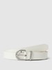 CK Calvin Klein Gürtel aus Leder mit Label-Detail Offwhite