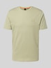 BOSS Orange Regular fit T-shirt van puur katoen, model 'TALES' Lindegroen