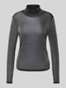 Only Longsleeve mit Stehkragen Modell 'LAMERA' Silber