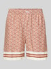 Lacoste Straight Leg Shorts mit elastischem Bund Rostrot