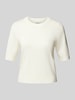 mbyM Strickshirt mit Rundhalsausschnitt Modell 'Carla' Offwhite