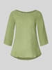 ZABAIONE Regular Fit Leinenbluse mit 3/4-Arm Modell 'La44ura' Hellgruen