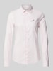 Gant Slim fit overhemdblouse met labelstitching Roze