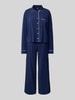 Polo Ralph Lauren Pyjama mit Logo-Stitchings Modell 'POLO ESSENTIALS' Dunkelblau