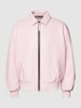 REVIEW Bomberjacke mit Umlegekragen Hellrosa