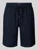 Tommy Hilfiger Relaxed Fit Shorts aus Leinen-Mix Marine