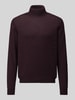 Jake*s Studio Men Regular Fit Rollkragenpullover aus reiner Wolle Bordeaux