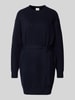 ICHI Relaxed Fit Kleid in Strick-Optik Modell 'Dasila' Marine