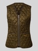 Barbour Regular fit bodywarmer met v-hals model 'BETTY' Olijfgroen