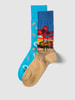 Christian Berg Men Socken mit Motiv-Print im 2er-Pack Lagune