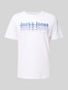 Jack & Jones Regular Fit T-Shirt mit Rundhalsausschnitt Weiss