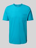 s.Oliver RED LABEL Regular Fit T-Shirt aus reiner Baumwolle Tuerkis