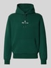 Polo Ralph Lauren Hoodie met labelstitching en kangoeroezak Donkergroen