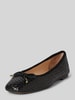 INUOVO Lederballerinas in Flecht-Optik Black