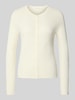 Christian Berg Woman Gebreide cardigan met structuurmotief Offwhite