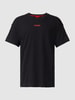 HUGO T-Shirt mit Label-Print Modell 'Linked' Black