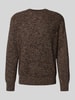 SELECTED HOMME Relaxed fit pullover van puur katoen, model 'TILUM' Donkerbruin