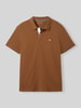 Tom Tailor Regular Fit Poloshirt aus Baumwoll-Viskose-Mix Khaki