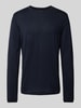 Cinque Regular Fit Longsleeve mit Rundhalsausschnitt Modell 'Badi' Marine