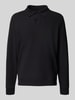 MCNEAL Pullover mit Polokragen und Knopfleiste Black