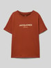 Jack & Jones T-Shirt mit Label-Print Modell 'CANGGU' Rot