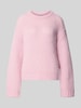 PIECES sweter krój regular fit w dwukolorowym wyglądzie model 'DORTHEA' Różowy
