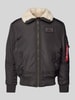 Alpha Industries Bomberjack met opstaande kraag Donkergrijs