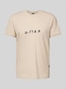 G-Star Raw T-shirt met labelprint Beige