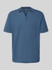 Marc O'Polo Regular fit poloshirt van een mix van katoen en elastaan Blauw