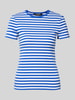 Lauren Ralph Lauren T-Shirt mit Label-Stitching Modell 'ALLI' Hellblau