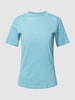 Montego T-shirt met opstaande kraag Lagune