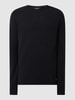 Jack & Jones Strickpullover mit Label-Patch Modell 'HILL' Dunkelblau