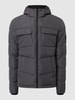 Jack & Jones Steppjacke mit abnehmbarer Kapuze Modell 'Brady' Dunkelgrau meliert