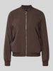 VERO MODA Regular fit blouson met ritssluitingdetail Chocoladebruin